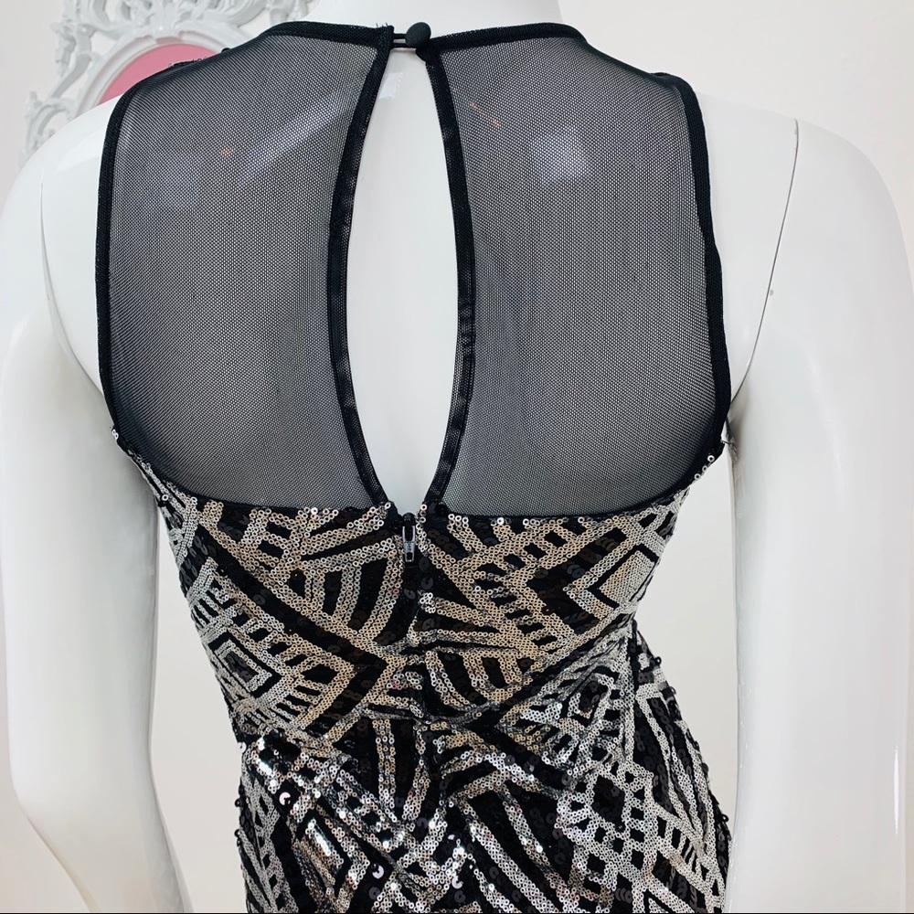 Bisou Bisou ,Michele Bohbot | Black Sequin Dress - Picture 2 of 8